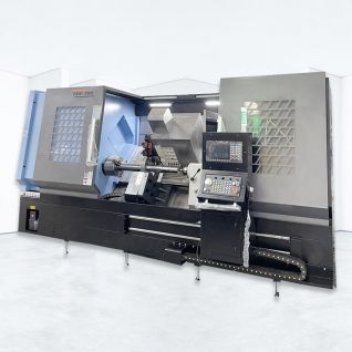 TCK700 سرير مائل CNC مخرطة برج اثني عشر محطة